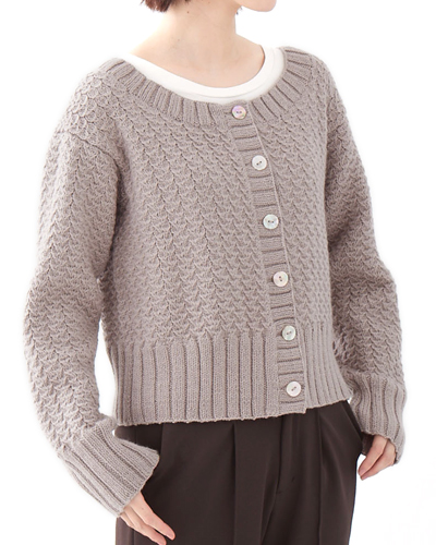 1248ca 丸首カーディガン エレナ - ごしょう産業株式会社｜Gosyo co., Ltd 