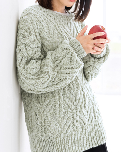 221w-01 透かし模様のセーター - ごしょう産業株式会社｜Gosyo co., Ltd.